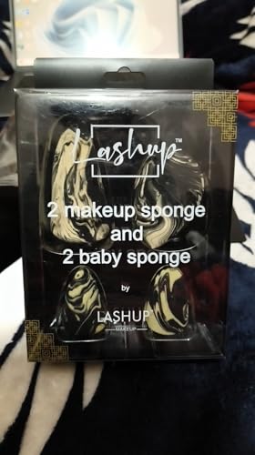 Image of Lashup Makeup Sponge Set, 2 Makeup Sponges and 2 Baby Sponges, for Blending and Precision Application, 4 Count