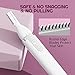 Dapsang Eyebrow Trimmer Electric Eyebrow Razor, Rechargeable Facial Hair Shaver Painless Detail Trimmer with Rinseable Blade for Face Beard Neck (White)