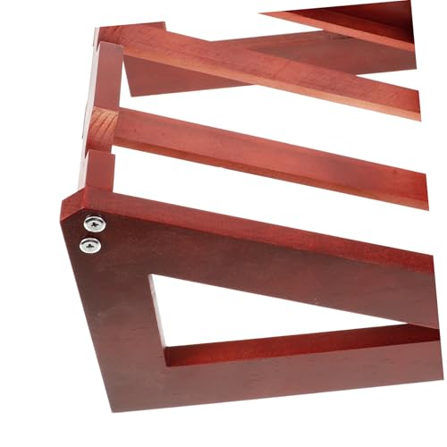 Soporte de vino de madera compacto para mesa miniatura 7