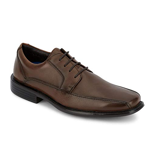 Dockers Men's Perry Leather Dress Oxford Shoe, Dark Tan, 12 M