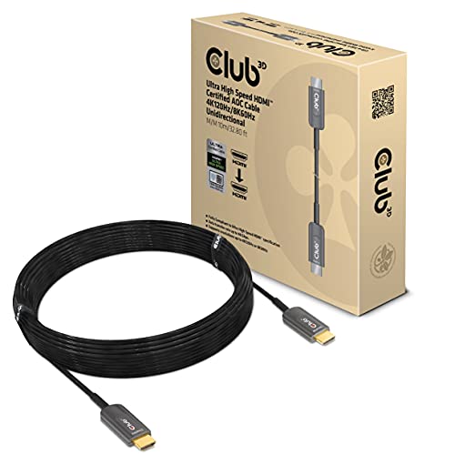 Cable óptico activo HDMI 8K60Hz para cine en casa y proyectores de alta gama a 10 metros