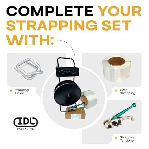 Image of IDL Packaging Strapping Cart & Dispenser for Cord Strapping (8 inch x 8 inch Core)