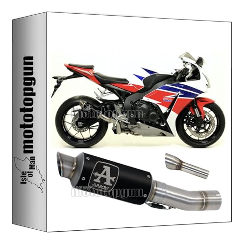 Echappement Arrow GP2 Nichrom noir style course pour moto Honda CBR 1000 RR embout acier