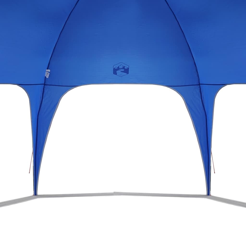 Namiot imprezowy, lazurowy, wodoszczelny, do okrągłych basenów do 549 cm, 695 x 695 x 295 cm, outdoorowy namiot kempingowy z ochroną przed promieniowaniem UV, lekka konstrukcja i torba do przenoszenia