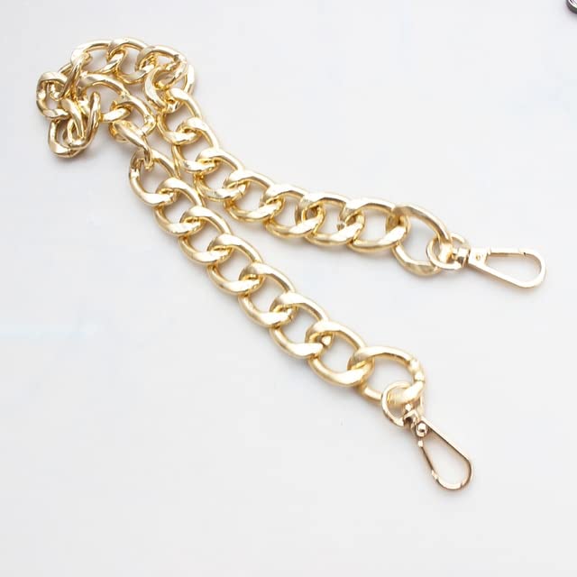 DINGDE 20/30/40/60/100cm 19.5mm width Thick Aluminum Bag Chain Replacement Purse Chain Shoulder Crossbody Bag Strap for Handbag