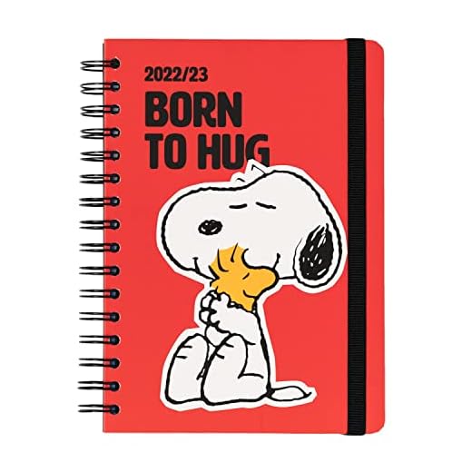 Grupo Erik Agenda 2022 2026 semana vista Snoopy - Agenda A5 - Agenda escolar desde agosto 2022 a julio 2026/Agenda semana vista - Agenda Snoopy - Vuelta al cole material escolar - Licencia oficial