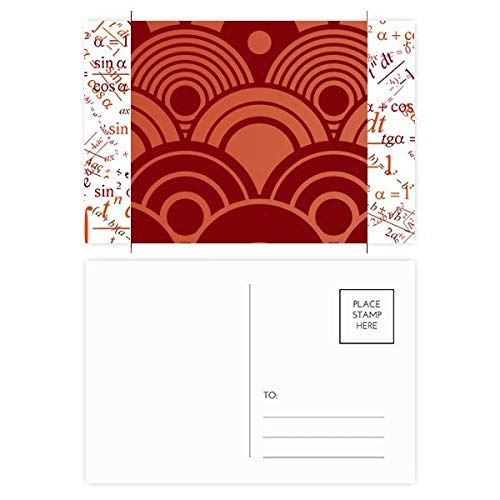 Jeu de cartes postales Asie chinoise motif vague d'eau style japonais merci