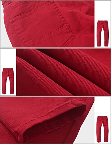 Match Men's Casual Straight Pants#8140 (4Xl/40,8140 Red) #TOP4