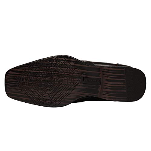 Bruno Marc Bruno Marc Men's Classic Slip-on Dress Loafers Shoes,Size 13,Dark/Brown,Giorgio-3