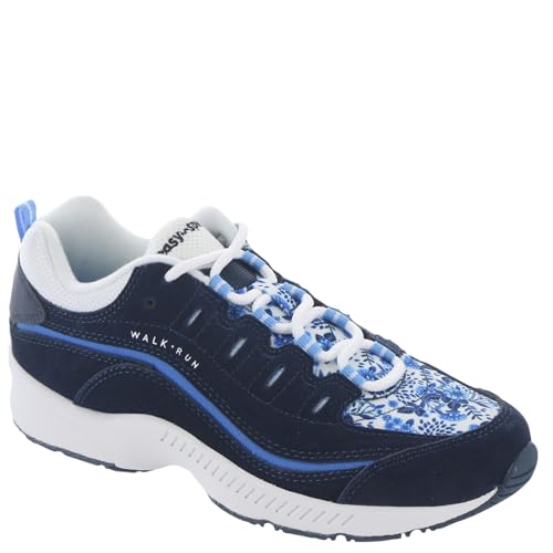 Easy Spirit Women's Romy Sneaker Blue/White Floral Multi 6M