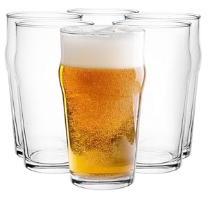 Glasmark KROSNO 1992 Set di 6 bicchieri da birra Pils, 530 ml, bicchieri per Stout Ale