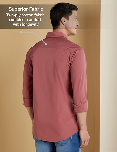 Image of Symbol Premium Men's Casual Cotton Poplin Shirt (Regular Fit)