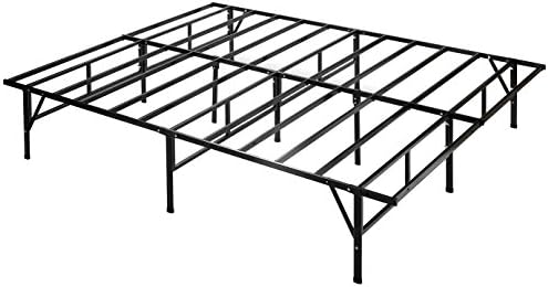 ZINUS SmartBase Compack Mattress Foundation / 14 Inch Metal Bed Frame / No Box Spring Needed / Sturdy Steel Slat Support, Queen
