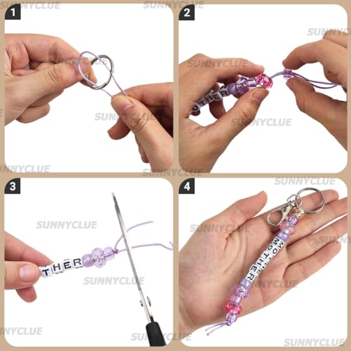 Kit de cuentas para llaveros DIY que soluciona la falta de accesorios 7