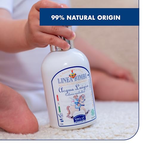 Helan, Linea Bimbi Bio - Zitrusduft Parfüm Kinder & Babys, Kölnisch Wasser Kinder Parfüm für Mädchen & Babys Spray, Duftendes Körperspray mit Beruhgender Wirkung und Kamille, Made in Italy, 100 ml