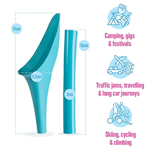 Shewee Flexi – The Original Female Urinal – Made In The Uk – Reusable, Flexible & Portable Urination Device. Festival, Camping, Car, Hiking Essentials For Women. Stand To Pee Funnel – Lilac #TOP4