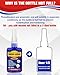 Thread Lock Blue, Threadlocker Medium Strength, Thread Locker for Nuts, Bolts, Fasteners and Metals, Anaerobic Curing Screw Glue to Prevent Loosening (Blue (Removable))