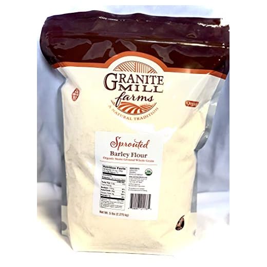Stone Ground Sprouted Organic Barley Flour, 5 lb