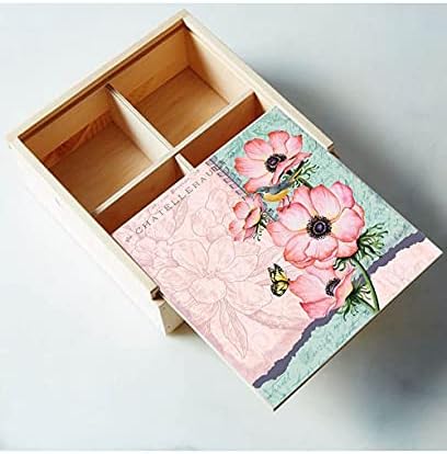 CrafTreat Reusable Lavender Decoupage Paper for Crafts, Dreamy Florals, Size: A4 (8.3 x 11.7 Inch) 8 Pcs - Image 4