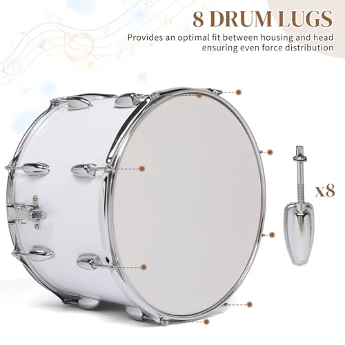 image for Ktaxon 14 x10 inches Marching Drum, Snare Drums Suitable for Students 