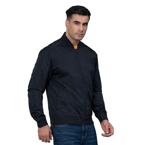 Image of Red Tape Men Polyester Baseball Collar Standard Length Jacket | Stylish, Cozy And Comfortable