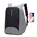 Price comparison product image Business Laptop Backpack 15.6 inch with USB Charging Port Waterproof Travel Anti Theft Daypack College Bag for Men and Women - Grey