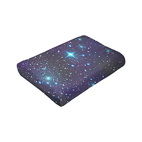 Galaxy Stars Twinkling Fleece Throw Blanket Soft Lightweight Warm Cozy Plush Blanket For Couch Bed Sofa 80"X60" #TOP4