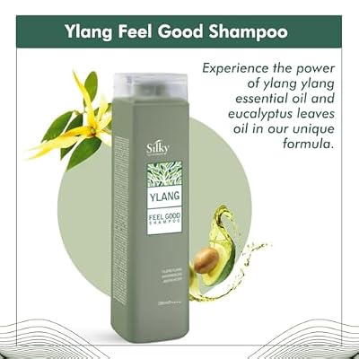 Ylang Feel Good Shampoo - Hydrating Shampoo for Dry Damaged Hair - Volumizing Shampoo Infused with Essential Oils for Nourishment - Sulphate and Paraben Free Shampoo 250ml