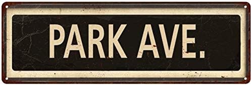 Park Ave. Sign Vintage Decor Retro Signs Wall Art Tin Decorations Plaque New York City 6 x 18 Matte Finish Metal 106180066009