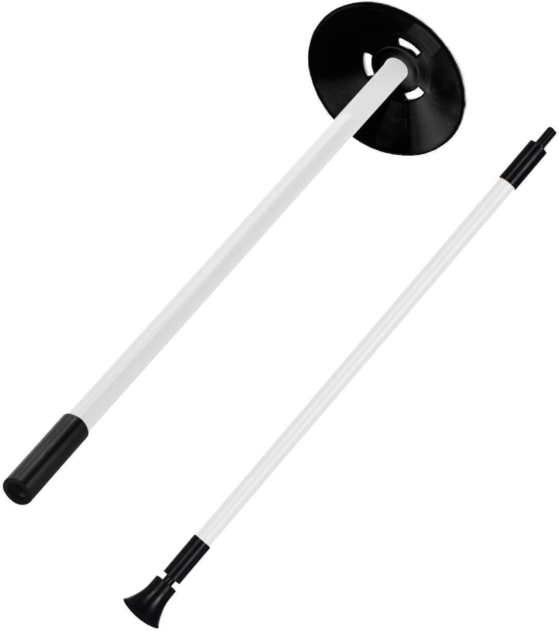 KINGTOP Golf Hole Cup Flagpole Set for Practice Putting Green, 6” Putting Cup Fit PGA | LPGA | USGA Regulations, 2-Section Flag Stick Design, 3 Feet, 2-Pack