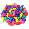 Tamaki 60 Pack Erasers for Pencils, Pencil Top Erasers Cap Erasers, Toppers Eraser for Kids, 6 Colors