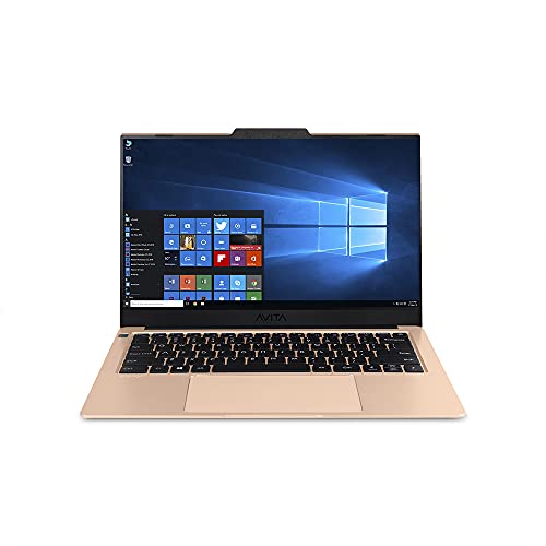 Image of Avita LIBER V NS14A8INF542-CG Thin and Light 14 inch (35.56cm) Laptop(Intel Core i5-10210U / 8GB /256GB SSD /Win 10 Home /Backlit Keyboard /Fingerprint Sensor /MSO 365) 1.28kg, Champagne Gold