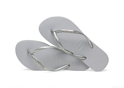 Havaianas - Slim, Chanclas Elegantes, Duraderas y Versátiles, con Suela Texturizada de Goma para Agarre y Soporte, Mujer