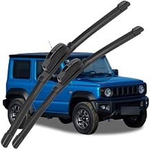 16"+16" Silicone Wiper Blades for Suzuki Jimny MK4 2018 2019 2020 2021 2022 2023 2024 2025 2026 All-Season Front Windshield Replacement Quiet & Smooth