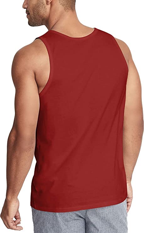 Image of Men's Cotton Sleeveless Vest Pack of 2 | 180 GSM Bio Washed Gym Tank Top | Regular Fit Round Neck for Innerwear