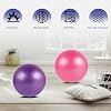 Guirnd Pilates Ball 2P, 9 Inch Workout Ball for Women Men Kid Toddler, Small Exercise Ball with Pump for Physical Therapy, Stability, Stretching, Barre, Yoga, Core(Pink & Purple)