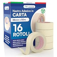 Nipa Set 6 Rotoli Nastro Carta Mascheratura - 50mm X 50m Per Pittura E Fai Da Te - Foto 4