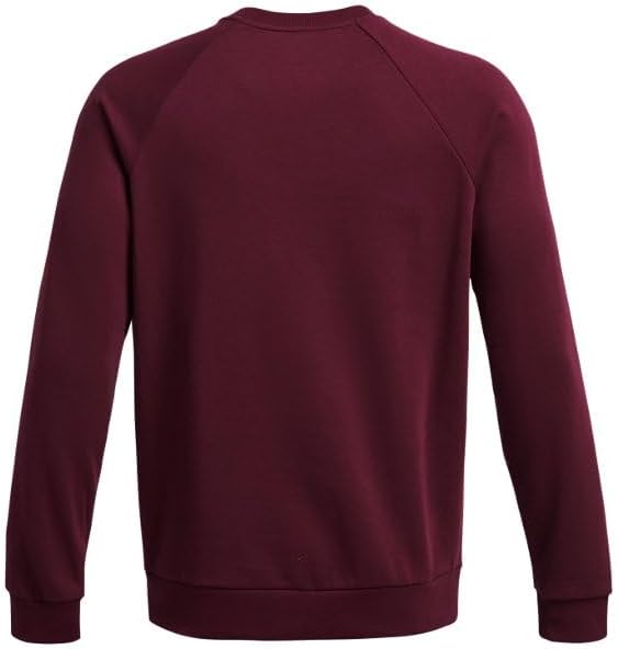 Under Armour Men's Rival Fleece Crew, (609) Maroon / / White, Small Tall - Image 4