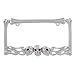 Pilot Automotive WL263-C Chrome 'Skull and Flame' License Plate Frame
