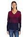 U.S. Polo Assn. Juniors V-Neck Cable Knit Gradient Striped Sweater