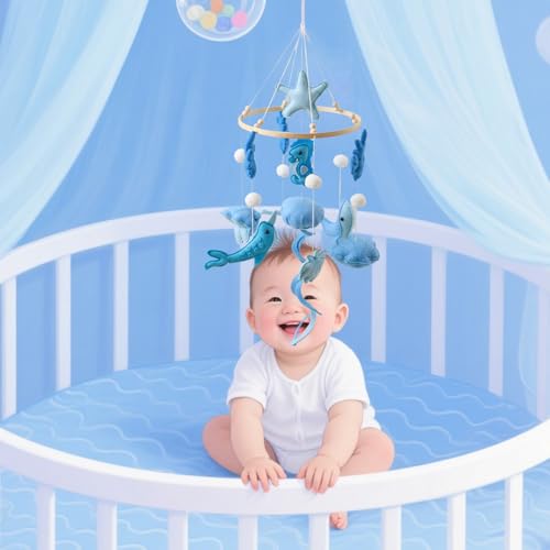 Mobile suspendu pour lit bébé cadeau de naissance idéal décoration chambre - 2