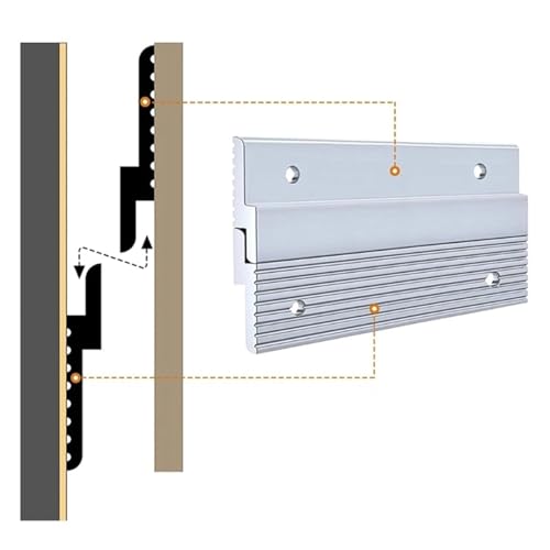 Image of Cleat Picture Hanger 6 Pcs Hardware Kit for Hanging Plywood Picture Hooks, Wall Bracket Hardware Kit Aluminum Z Bar Hangers