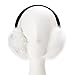 ZLYC Womens Girls Winter Fashion Adjustable Faux Fur EarMuffs Ear Warmers, White