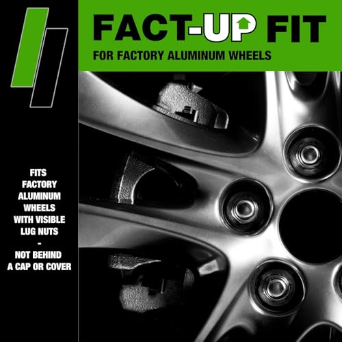 Image of DPAccessories Lug Nuts Compatible with 2010-2015 Lexus RX350 | Black OEM Style | Factory Aluminum Wheels Only | Set of 20 Wheel Nuts | DLRX3503F-BK /1