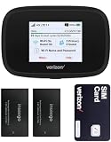 Verizon Wireless Jetpack Inseego MiFi 7730L | Mobile Hotspot for Travel | 4G Mobile Portable WiFi | Unlocked Globally | Speed up to 450 Mbps | Usage Up to 8 Hours | EVDO-LINK Bundle (Standard)