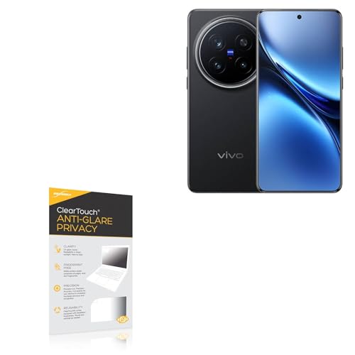 BoxWave Screen Protector Compatible with vivo X200 Pro - ClearTouch Anti-Glare Privacy (2-Pack), Privacy Screen Protector Flexible Film Anti-Glare