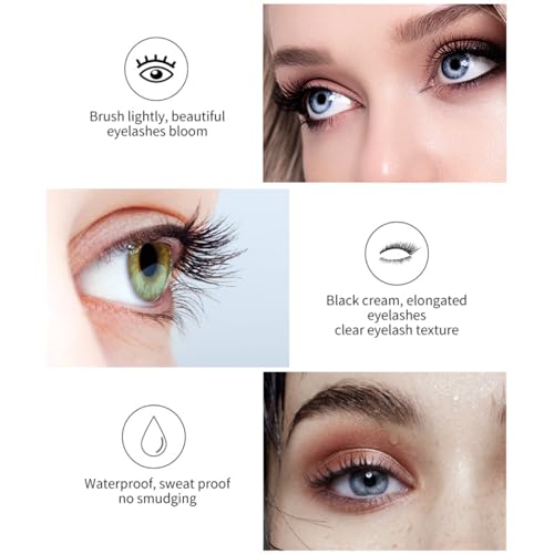 FunnAura 2PCS Waterproof Mascara Set, Sweat Proof, Smudge Proof, Long Lasting (Black) - Image 6