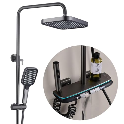 Système de douche thermostatique anti-brûlure avec affichage de température digital