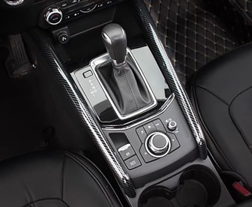 ANUNFRRE Car Accessories Fit for Mazda CX-5 CX5 2017-2022 ABS Carbon Fiber Interior Center Console Control Panel Side Strip Cover Trim 2PCS Set by ANUNFRRE - Image 4