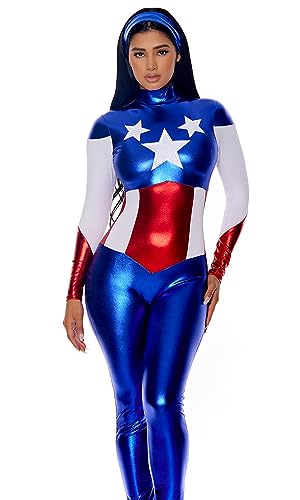 Forplay 554700 Women'S Petite Star Spangled Hero Catsuit thumb #3